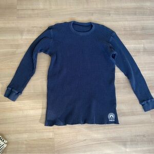 18 east standard issue Navy Blue Waffle Knit T Shirt